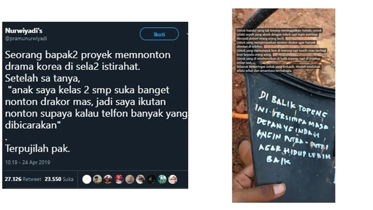 Bapak Ini Suka Nonton Drama Korea Saat Istirahat