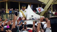 Capres nomor urut 02, Prabowo Subianto menerima gelar adat kebangsawanan dari Kesultanan Pontianak (Istimewa)