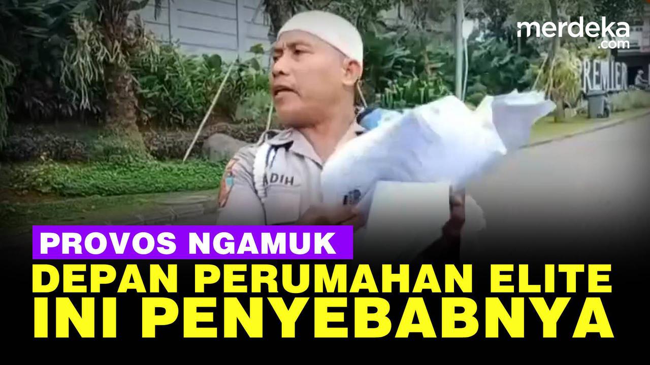 VIDEO: Anggota Provos Bripka Madih Ngamuk Depan Perumahan Elite, ini Penyebabnya
