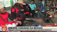Polres Jakarta Timur menggagalkan tawuran pelajar setelah mengetahuinya lewat media sosial (medsos).