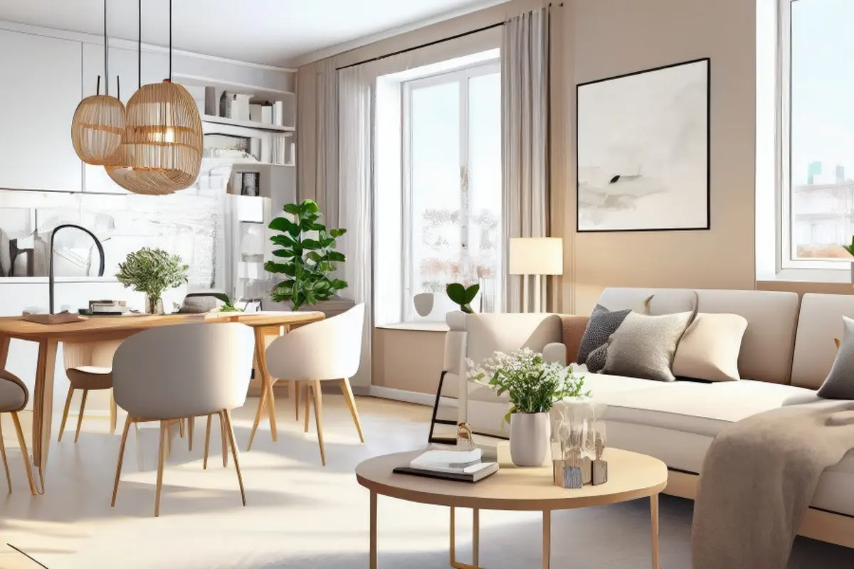 Ilustrasi Rumah Scandinavian (Credit: benzoix/freepik)