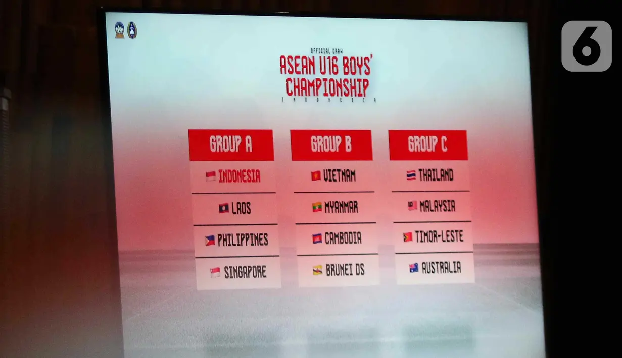 Timnas Indonesia U-16 berada di Grup A bersama Singapura, Filipina, dan Laos. (Liputan6.com/Herman Zakharia)