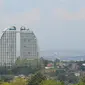 Wajah Kota Bandung terlihat dari wilayah perbukitan Bandung Utara, 2022. (Dikdik Ripaldi/Liputan6.com)