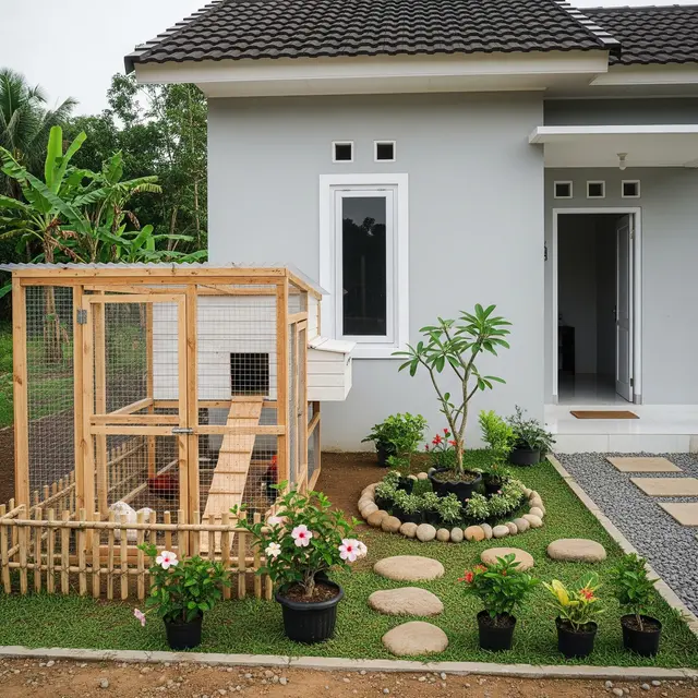 6 Desain Kandang Ayam Kecil di Samping Rumah tapi Tetap Rapi dan Tidak Mengganggu