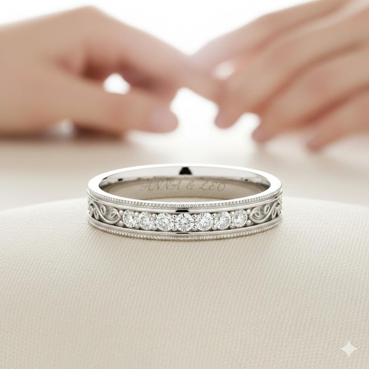 Model cincin nikah ukir nama