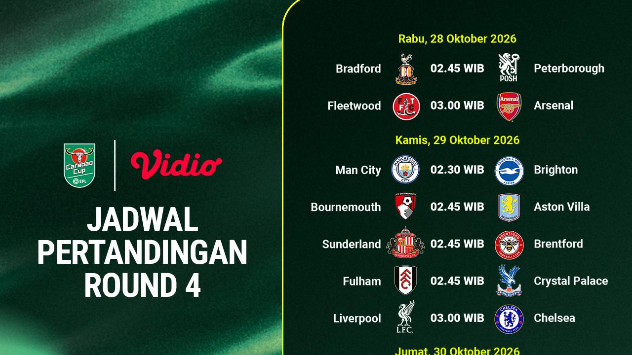 EFL Carabao Cup 2026/27: Faktor yang Bisa Menentukan Siapa Lolos ke Perempat Final di Vidio