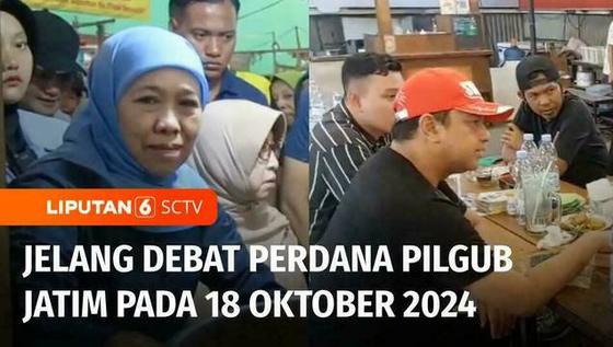 VIDEO: Jelang Debat Pilgub Jatim, Khofifah Siap Tanpa Persiapan dan Gus Hans Temui Pentolan Bonek