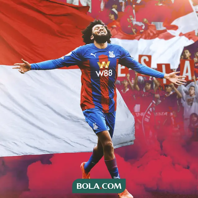 Ilustrasi - Jairo Riedewald nuansa Merah Putih