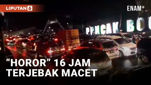 VIDEO: 'Horor' Terjebak Macet 16 Jam di Kawasan Puncak