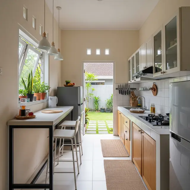 6 Desain Dapur Sempit Memanjang di Belakang Rumah agar Tidak Terasa Sumpek