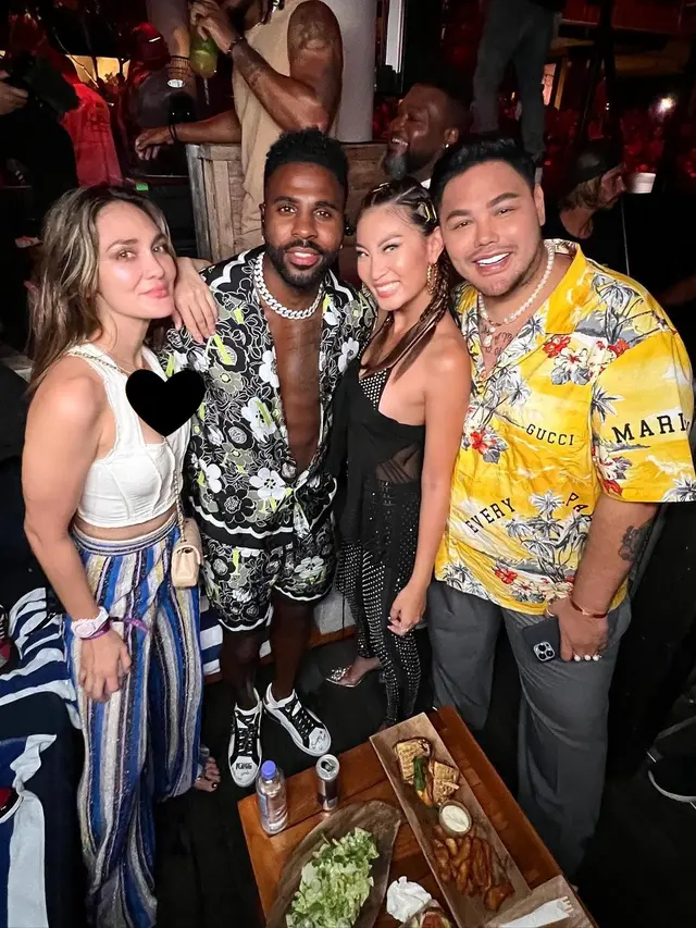 Patricia Gouw party bareng Jason Derulo di Bali (Foto: Instagram @patriciagouw)