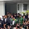 Calon Presiden dan Wakil Presiden (Capres dan Cawapres) Nomor Urut 01 Anies Baswedan-Muhaimin Iskandar (AMIN) kompak tiba di Kantor KPU RI, Jakarta Pusat, Rabu (24/4/2024).