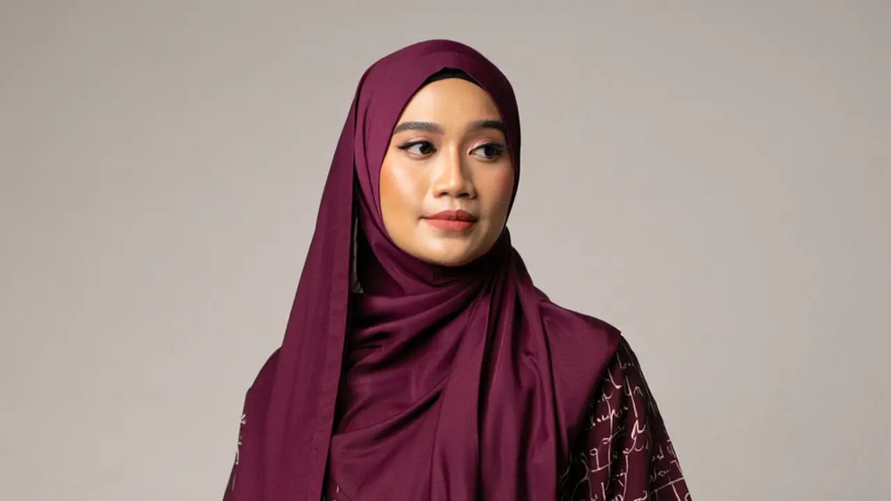 Gamis Draperi Kombinasi Batik Tulis