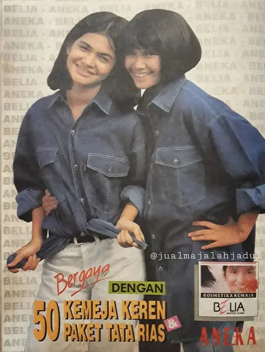 Cut Tari dan Ersa juga sama-sama jebolan GADIS Sampul. Cut Tari merupakan senior dari Ersa. Cut Tari juara dua pemilihan GADIS Sampul tahun 1991, sedangkan Ersa juara pertama GADIS Sampul 1993. [Instagram/jualmajalahjadul]