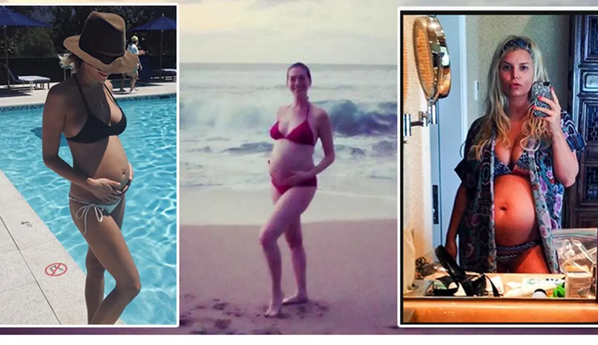 Berbagai cara selebriti dalam mengabadikan kehamilannya. Bahkan banyak selebriti hollywood hamil besar dijadikan untuk cover majalah tanpa mengenakan sehelai benang sedikitpun. (Istimewa)