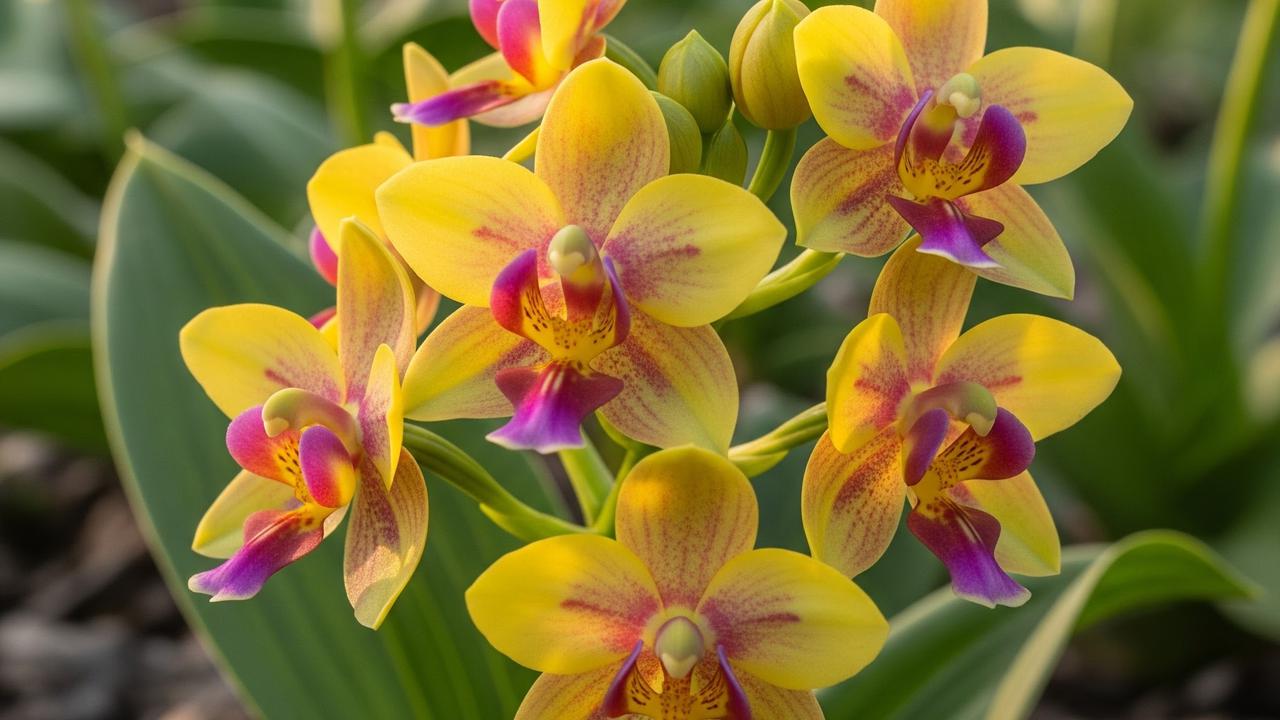 Anggrek Spathoglottis (AI Generated)