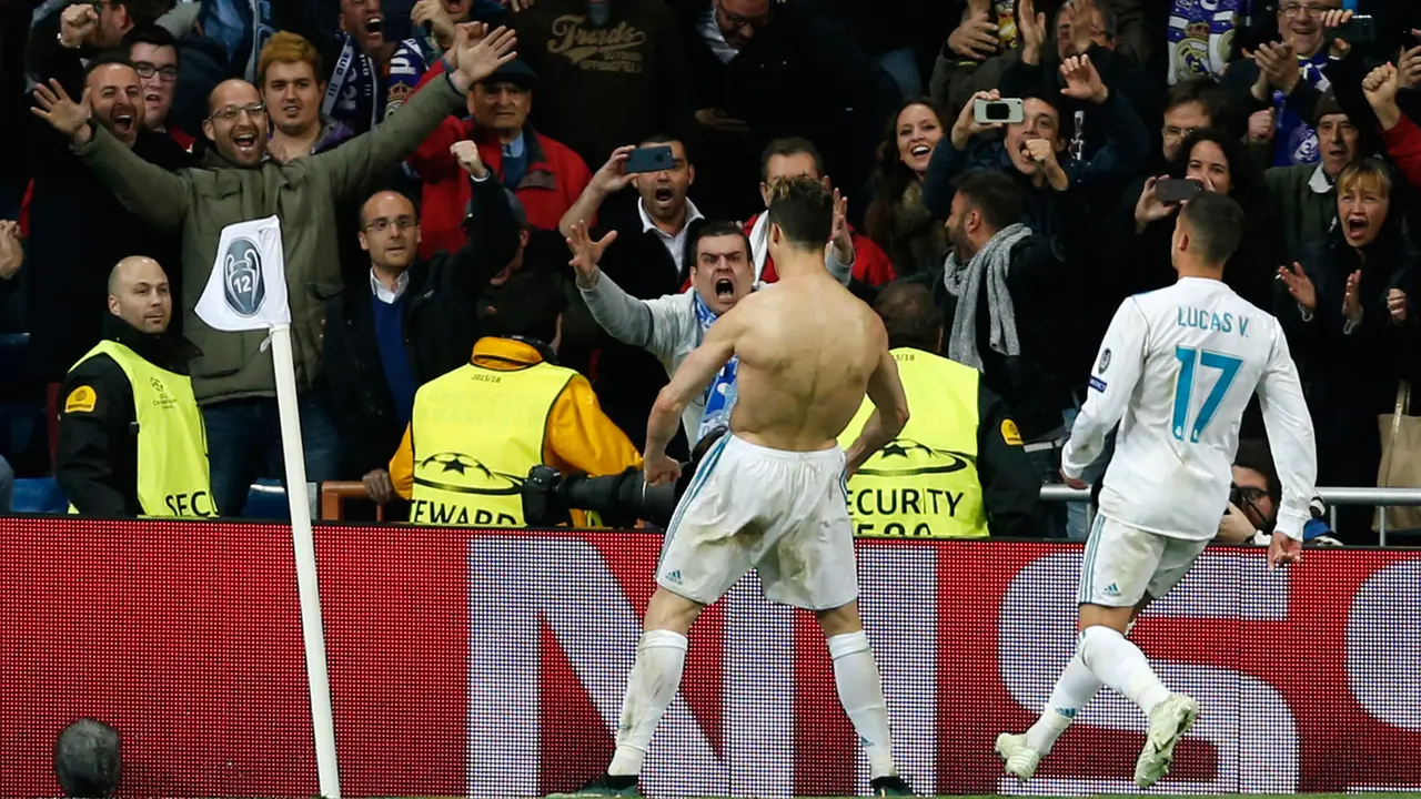 Puas Cetak Gol Lewat Penalti, Cristiano Ronaldo Pamer Otot