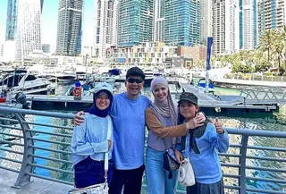Aldilla Jelita mantap pindah ke Australia demi pendidikan anak. [@dhila_dafbel]
