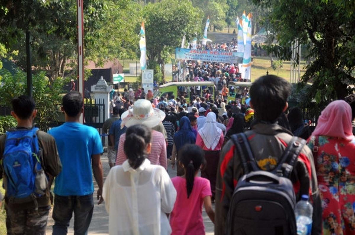 Hari ketiga Lebaran, Candi Borobudur banjir pengunjung