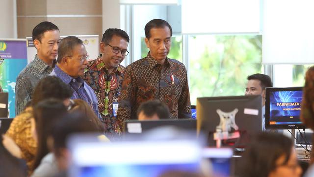 Presiden Jokowi Tinjau Pelayanan OSS di BKPM