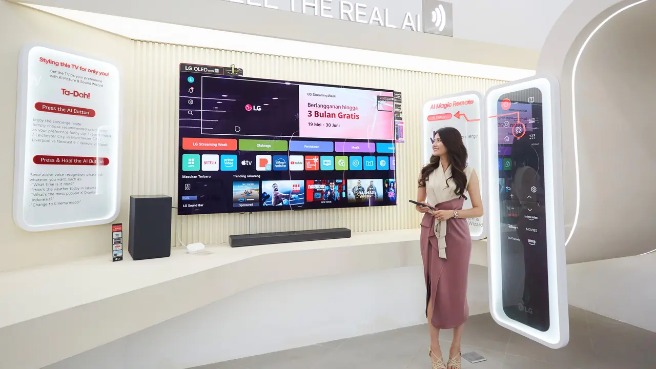 Smart TV premium dan audio LG terbaru 2025. Credit: LG Indonesia