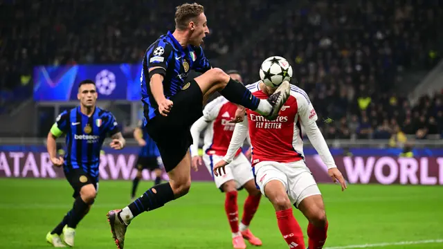Liga Champions 2024/2025: Inter Milan Sukses Bungkam Arsenal