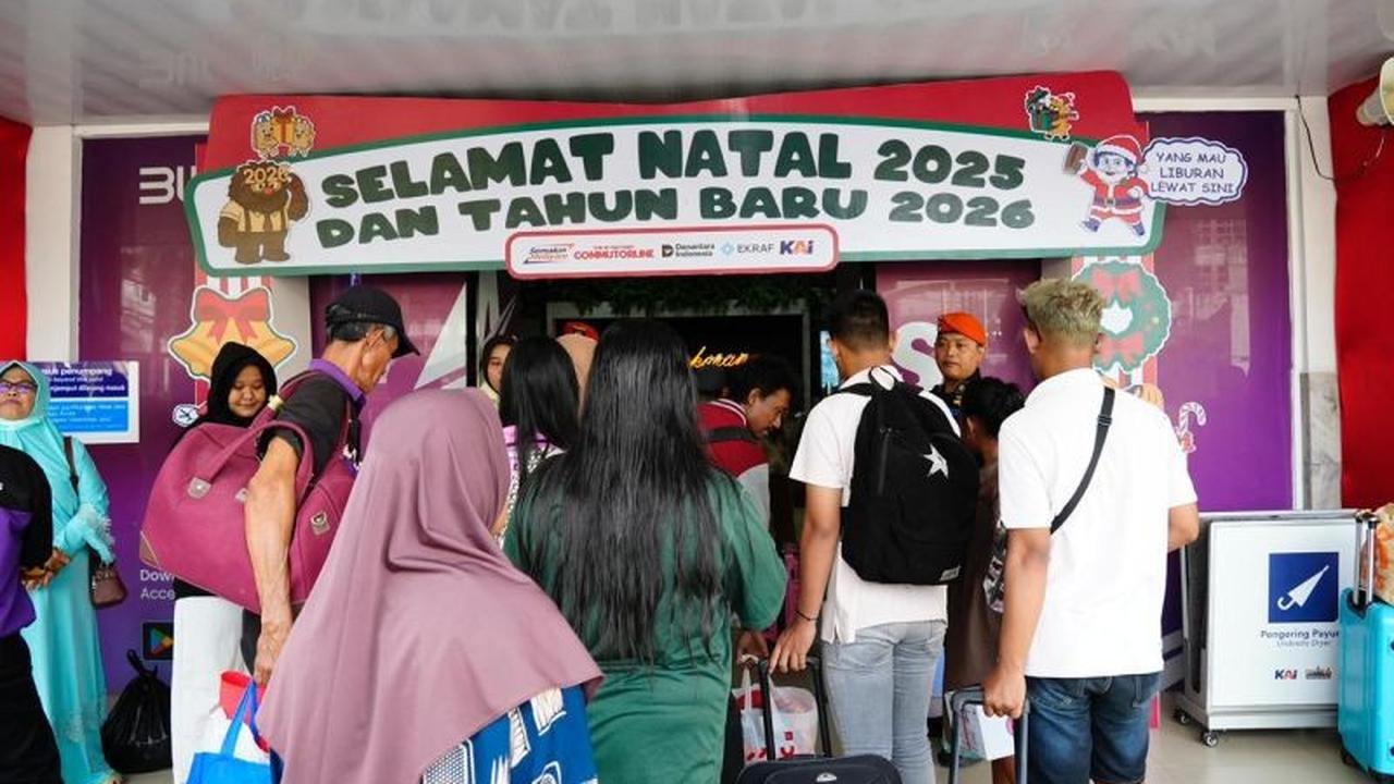 KAI Tanjungkarang Catat Lonjakan Penumpang 14 Persen Selama Libur Nataru 2025/2026