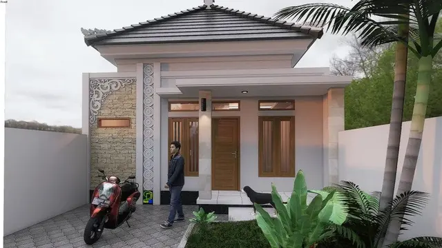 Desain Rumah 7x9 Tampak Depan Modern