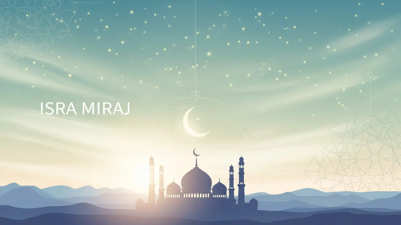 15 Contoh Poster Isra Miraj yang Menarik, Islami dan Siap Dibagikan