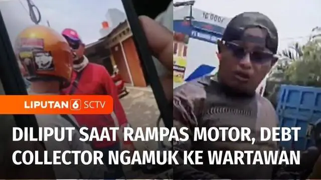VIDEO: Tak Terima Diliput, Debt Collector Nyaris Terlibat Adu Fisik dengan Wartawan