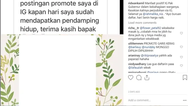Instagram/ ridwankamil