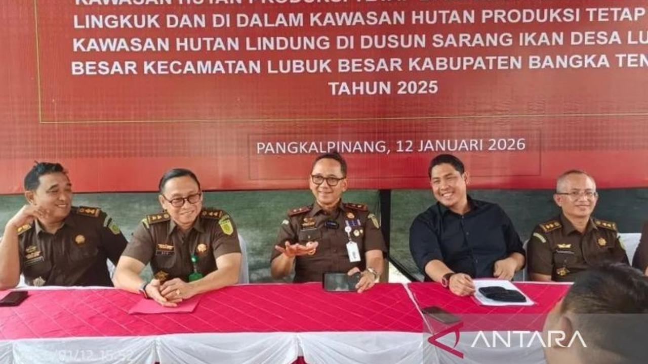 Kejati Babel Tahan Empat Tersangka Korupsi Tambang Ilegal Timah, Kerugian Negara Capai Rp89 Miliar