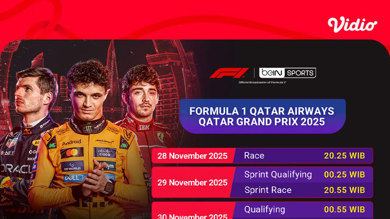 Saksikan F1 Qatar GP 2025 di Vidio. (dok. vidio.com)