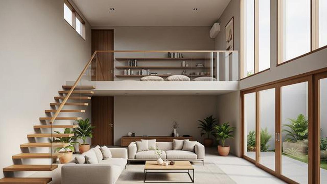 8 Desain Interior Rumah Minimalis dengan Mezzanine yang Tampil Aesthetic dan Nyaman