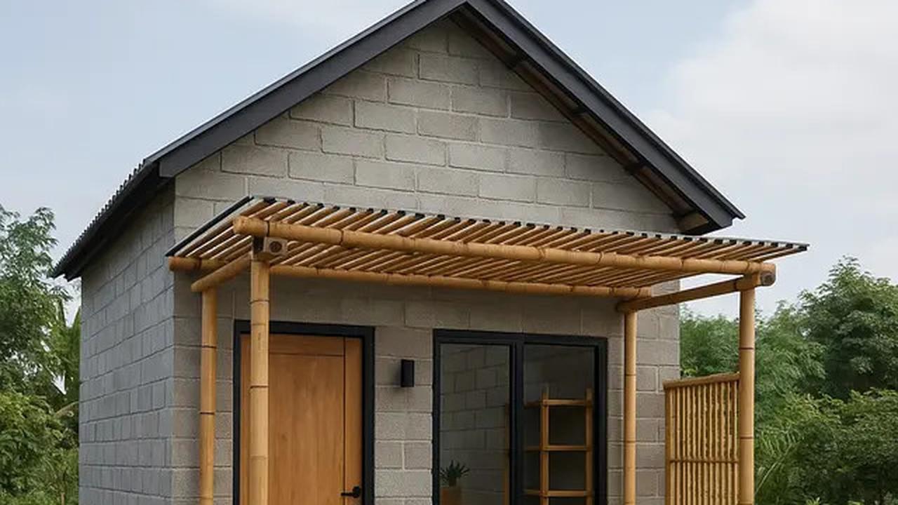 10 Model Rumah Kecil Tapi Cantik 4x6 Meter dari Batako dan Bambu, Inspirasi Hunian Sederhana 2025