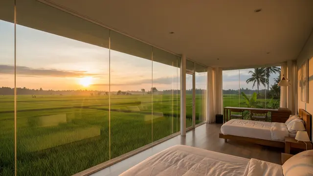 10 Model Rumah Minimalis Pinggir Sawah dengan View Sunrise Langsung dari Kamar