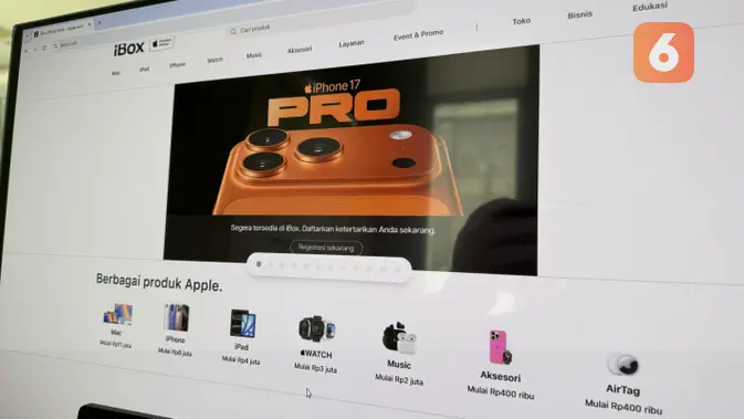 <p>Registrasi Pre-order iPhone Air hingga iPhone 17 Pro Max Sudah Dibuka di Indonesia. (Liputan6.com/ Yuslianson)</p>