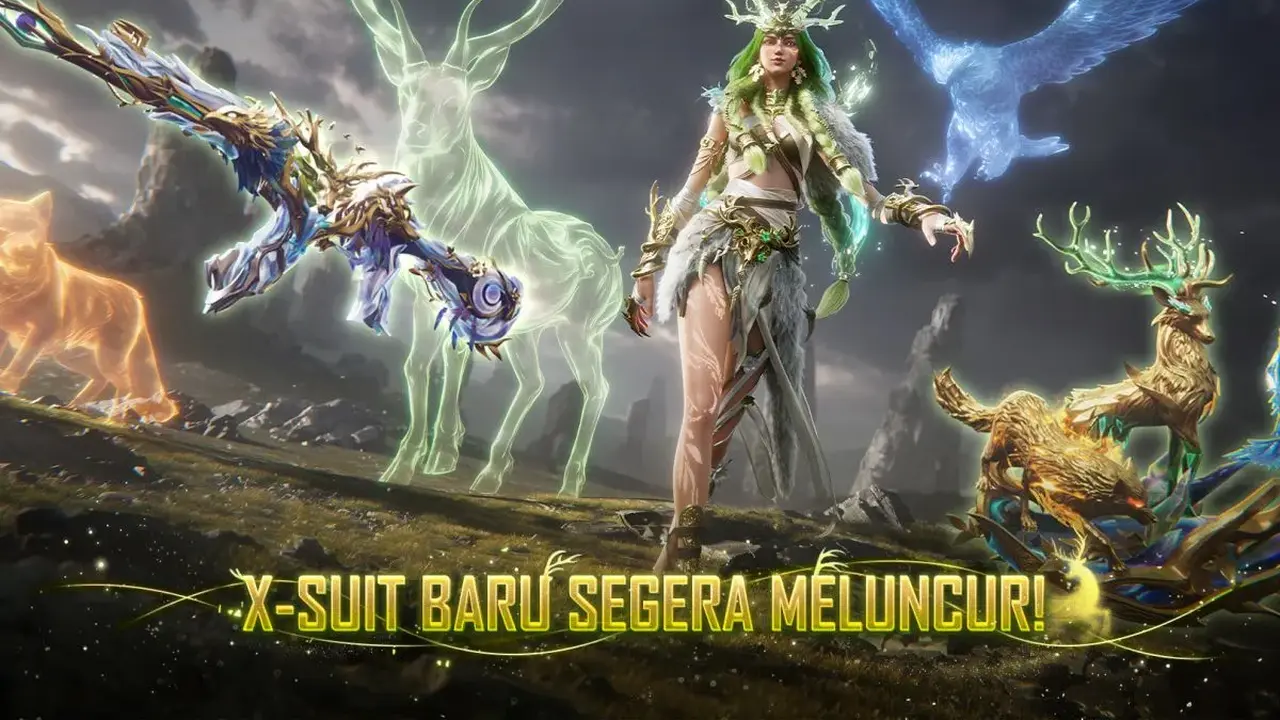 Skin Druvaen X-Suit dalam game PUBG Mobile. Credit: PUBG Mobile
