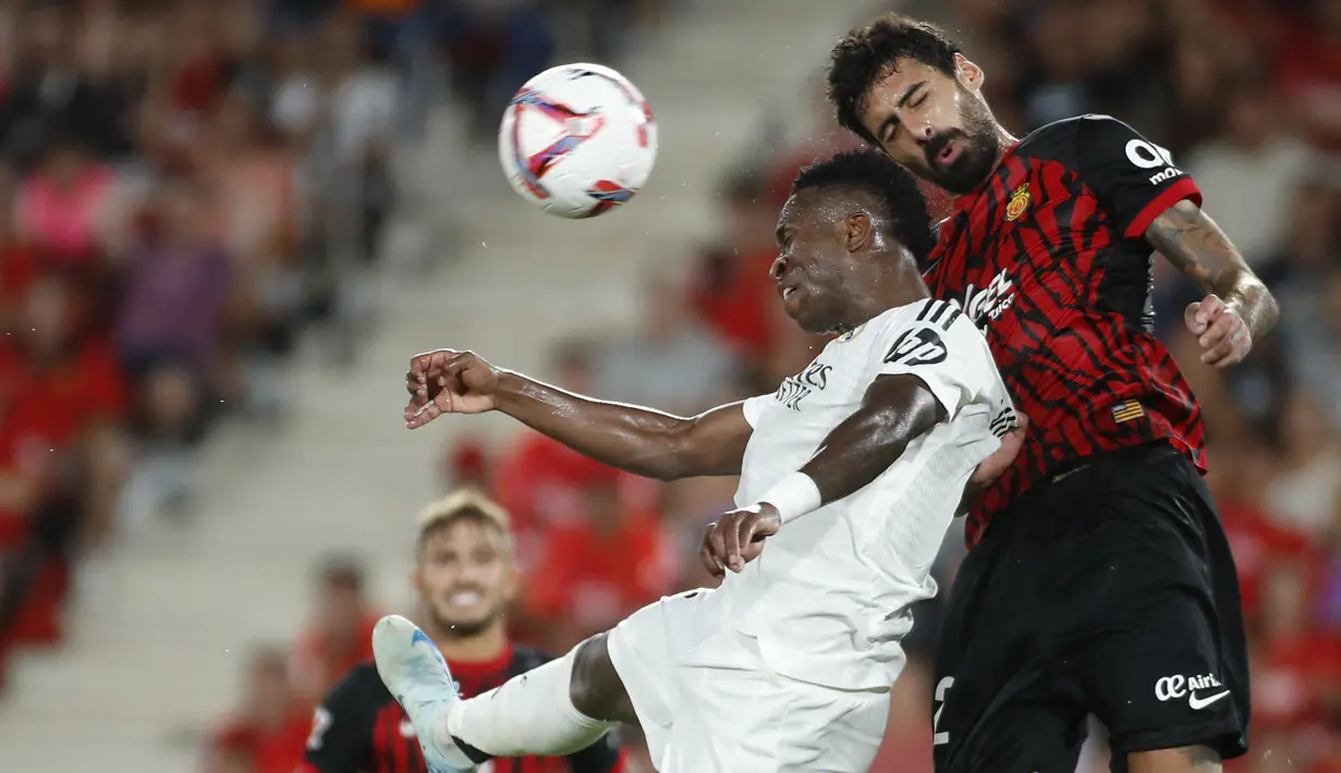 Real Madrid dipaksa bermain seri 1-1 oleh Mallorca. (JAIME REINA / AFP)