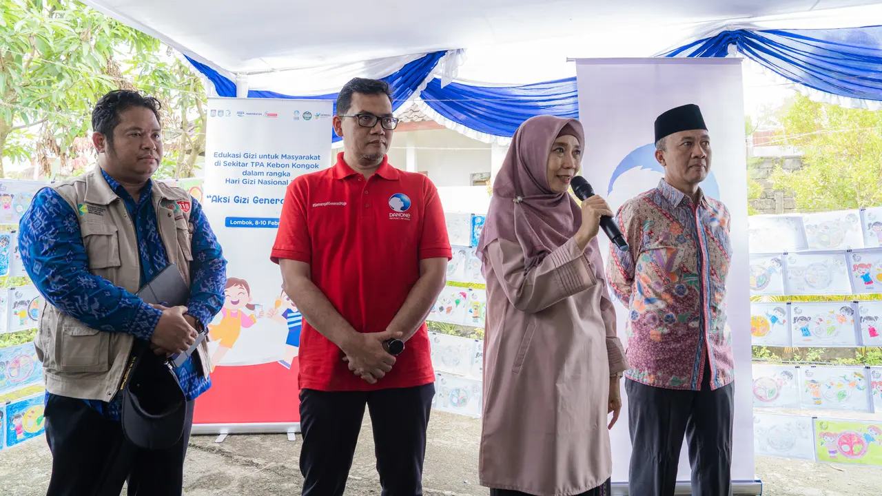 Wakil Gubernur NTB, Dr Hj Sitti Rohmi Djalilah saat memberikan pemaparan soal situasi terkini stunting (Sumber: Dokumentasi Danone Indonesia)