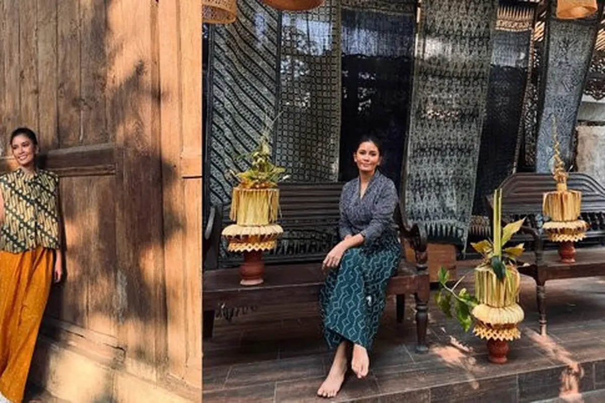 Potret Titi Radjo Padmaja Kenakan Batik dengan Gaya Kasual (credit: instagram/titiradjopadmaja)