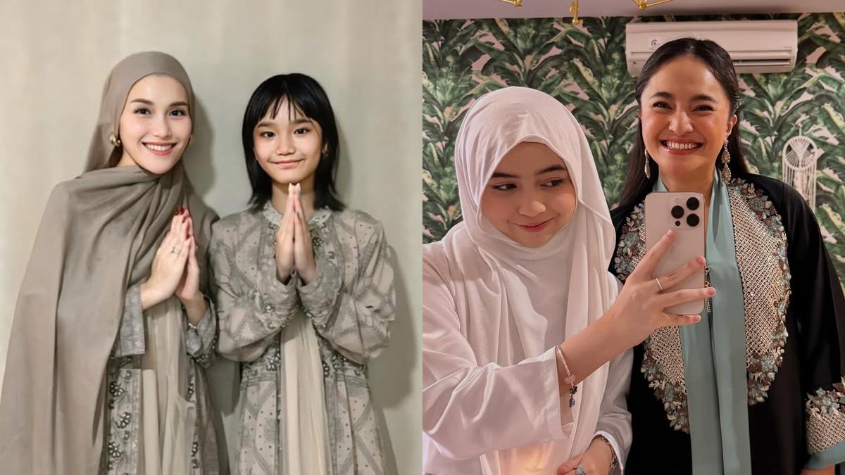 Gaya Serasi Pasangan Ibu dan Anak Rayakan Lebaran, dari Ayu Ting-Ting hingga Marshanda