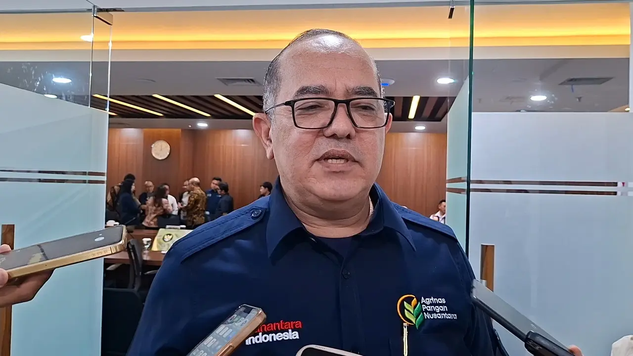 Direktur Utama Agrinas Pangan Nusantara, Joao Angelo De Sousa Mota di Kantor Kementerian Koordinator Bidang Pangan, Jakarta, Selasa (31/3/2026).