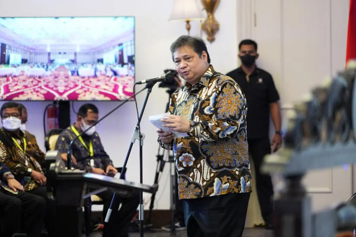 Pemerintah menggelar Rakernas Komite Pengarah Badan Pengelola Dana Lingkungan Hidup (BPDLH) Tahun 2022 dengan tema Penguatan Aksi Bersama Untuk Pendanaan Lingkungan Hidup Berkelanjutan. (Dok Kemenko Perekonomian)