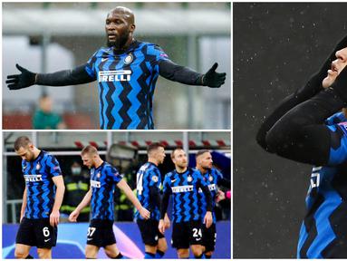 Para pemain Inter Milan tak mampu menutupi kekecewaan usai gagal total di Liga Champions musim ini. Hanya menjadi juru kunci di grup B, Inter Milan gagal melangkah ke babak 16 besar.