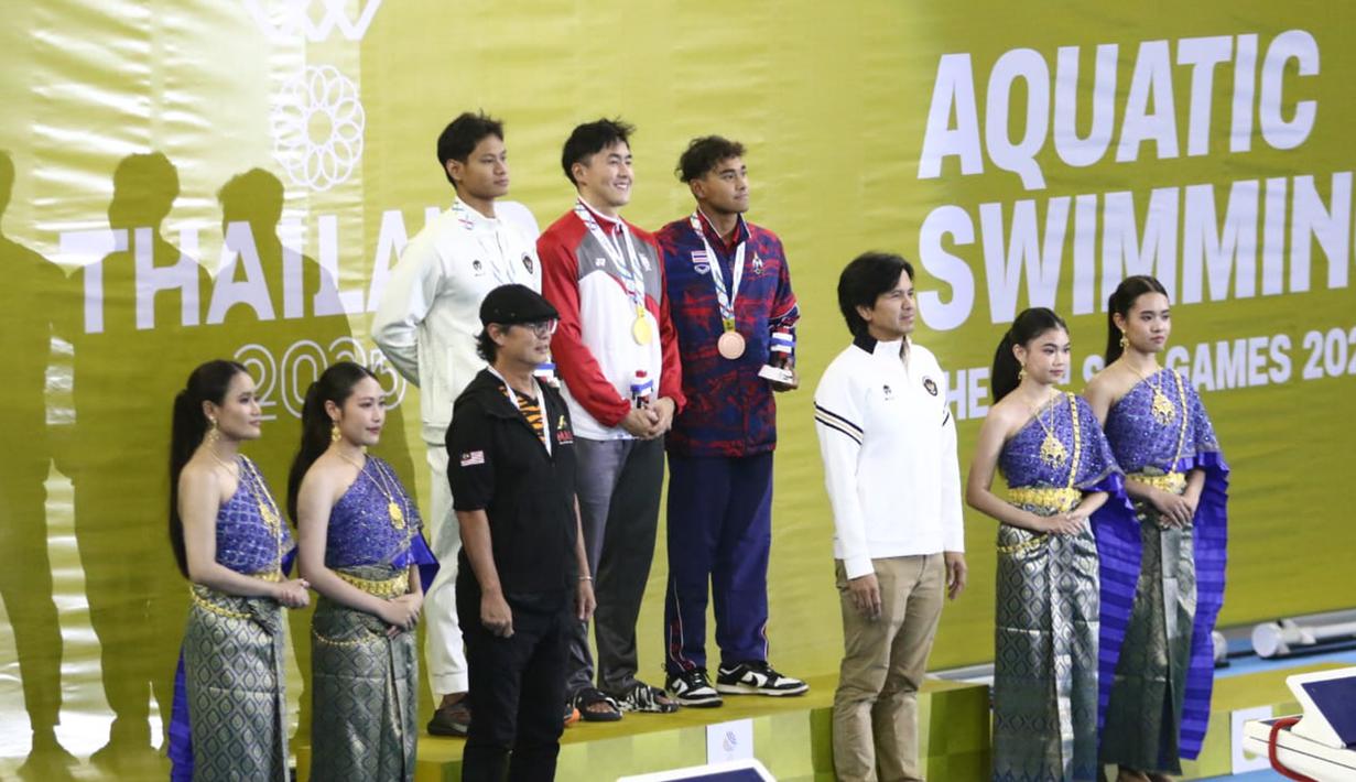 Akuatik Indonesia berhasil menambah pundi-pundi medali di SEA Games 2025 Thailand. Satu perak dan dua perunggu didapatkan pada Sabtu (13/12/2025). (Dok. Akuatik Indonesia)