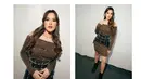 Sebagai sentuhan edgy yang nyaman, Raisa pilih kenakan heeled ankle boots hitam berbahan kulit [@raisa6690]