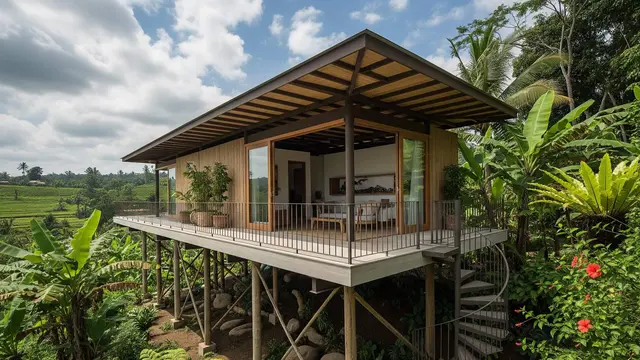 Desain Rumah Sempit Memanjang Anti Pengap