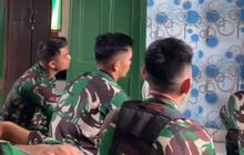 Momen Para Prajurit TNI Kumpul Santai Nonton TV Bareng, Tontonannya Bikin Ngakak 'Muka Sangar Hati Hello Kitty
