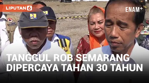 VIDEO: Tinjau Tanggul Rob Semarang, Presiden Jokowi Yakin Bisa Bertahan Lebih dari 30 Tahun